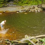 Ein Bad im Wasserfall