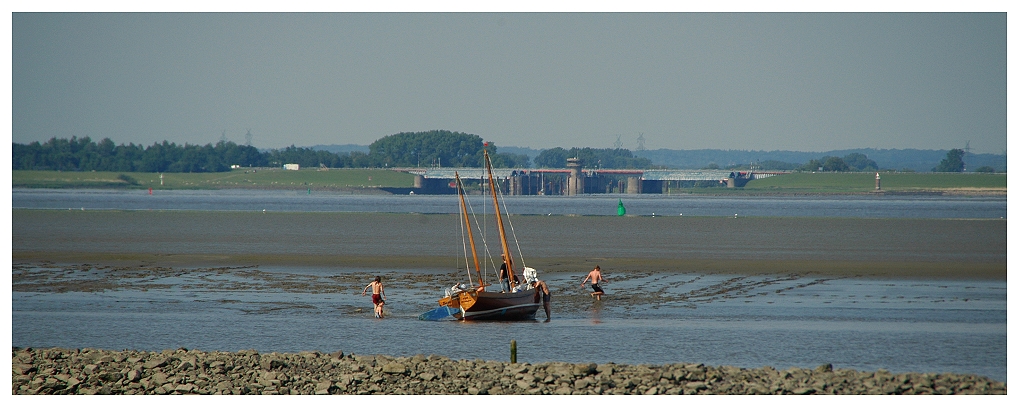 Ein Bad in der Elbe