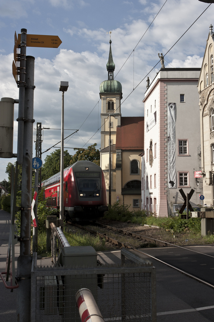 Ein-Bahn-Schiene in Konstanz