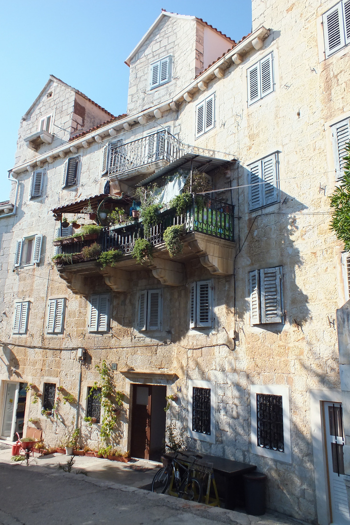 Ein Balkon in Kroatien