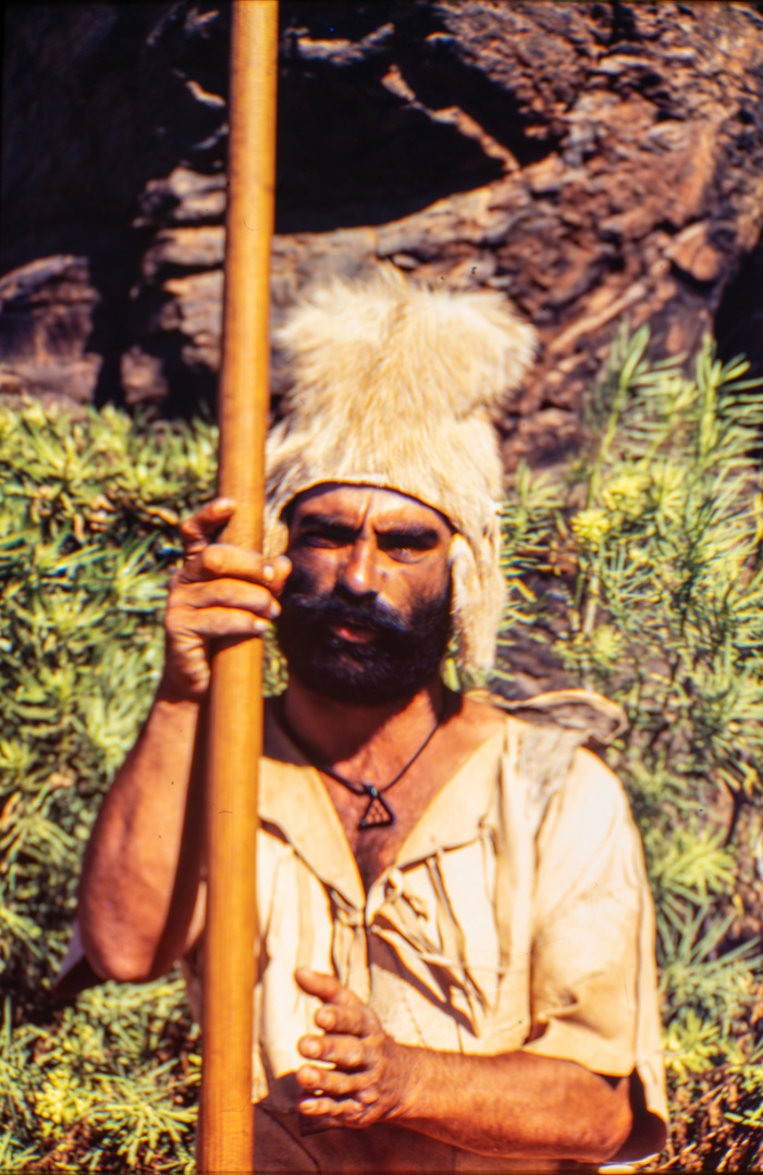 Ein Bauer in traditioneller Kleidung, Gran Canaria
