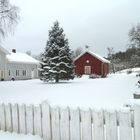 Ein Bauernhof in Winterkleid