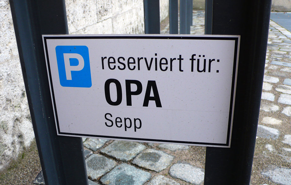 Ein bayerischer Parkplatz...