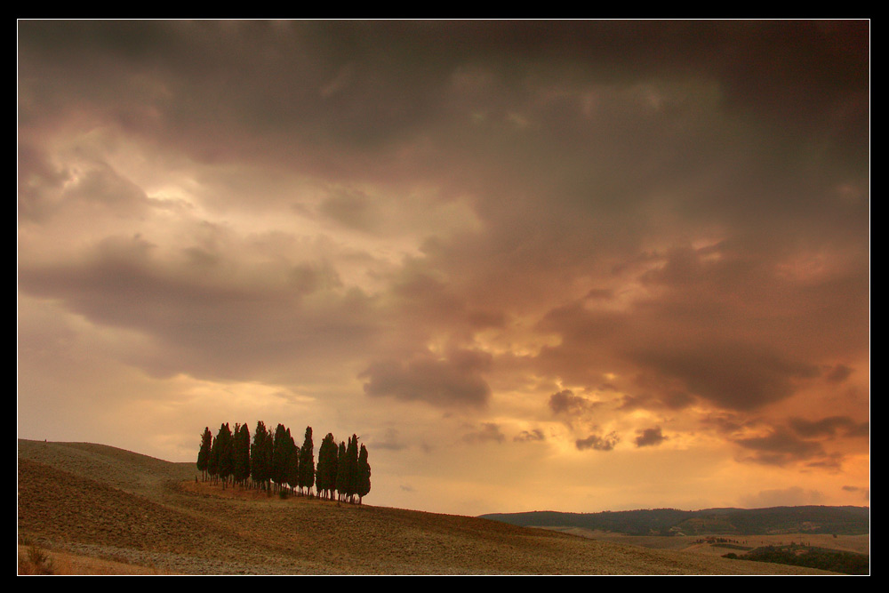 Ein bekannter Flecken in der Toscana