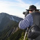 Ein Berg, ein Mann, ein Foto