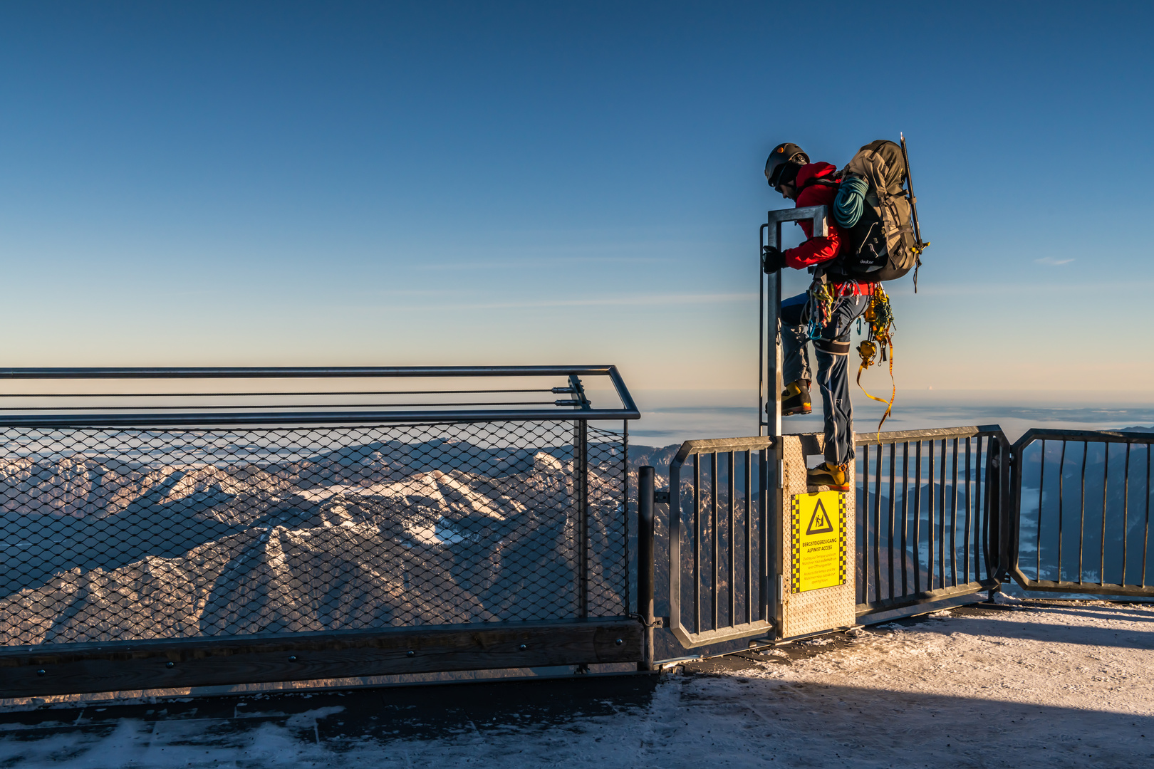 Ein Bergsteiger kennt keine Hindernisse