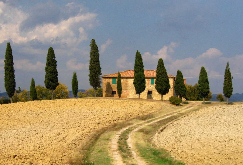 Ein berühmtes Fotomotiv in Pienza