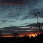 Ein besonderer Abendhimmel in meiner Stadt 