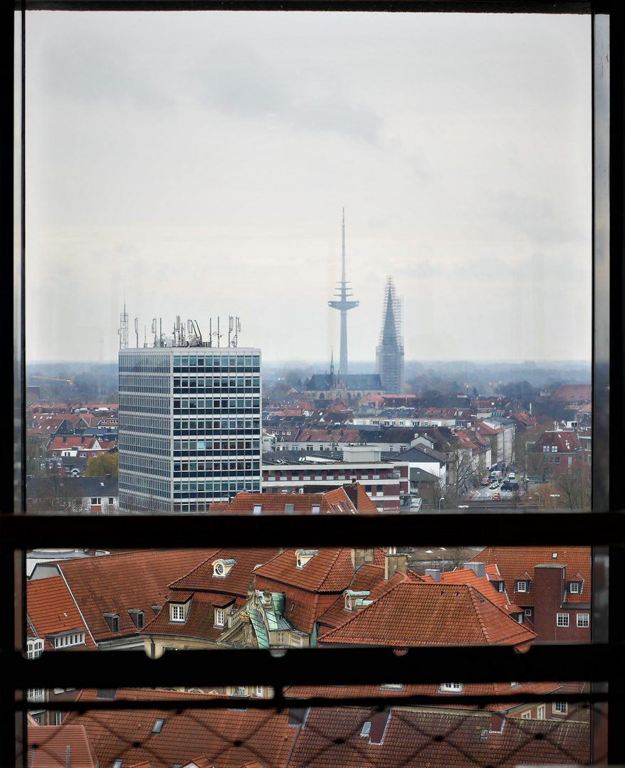 Ein besonderer Ausblick - Blick auf Münsters Osten vom 12. Stock des Stadthauses aus