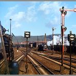 Ein besonderes Foto vom einstigen Eisenbahnbetrieb Bahnhof Saalfeld