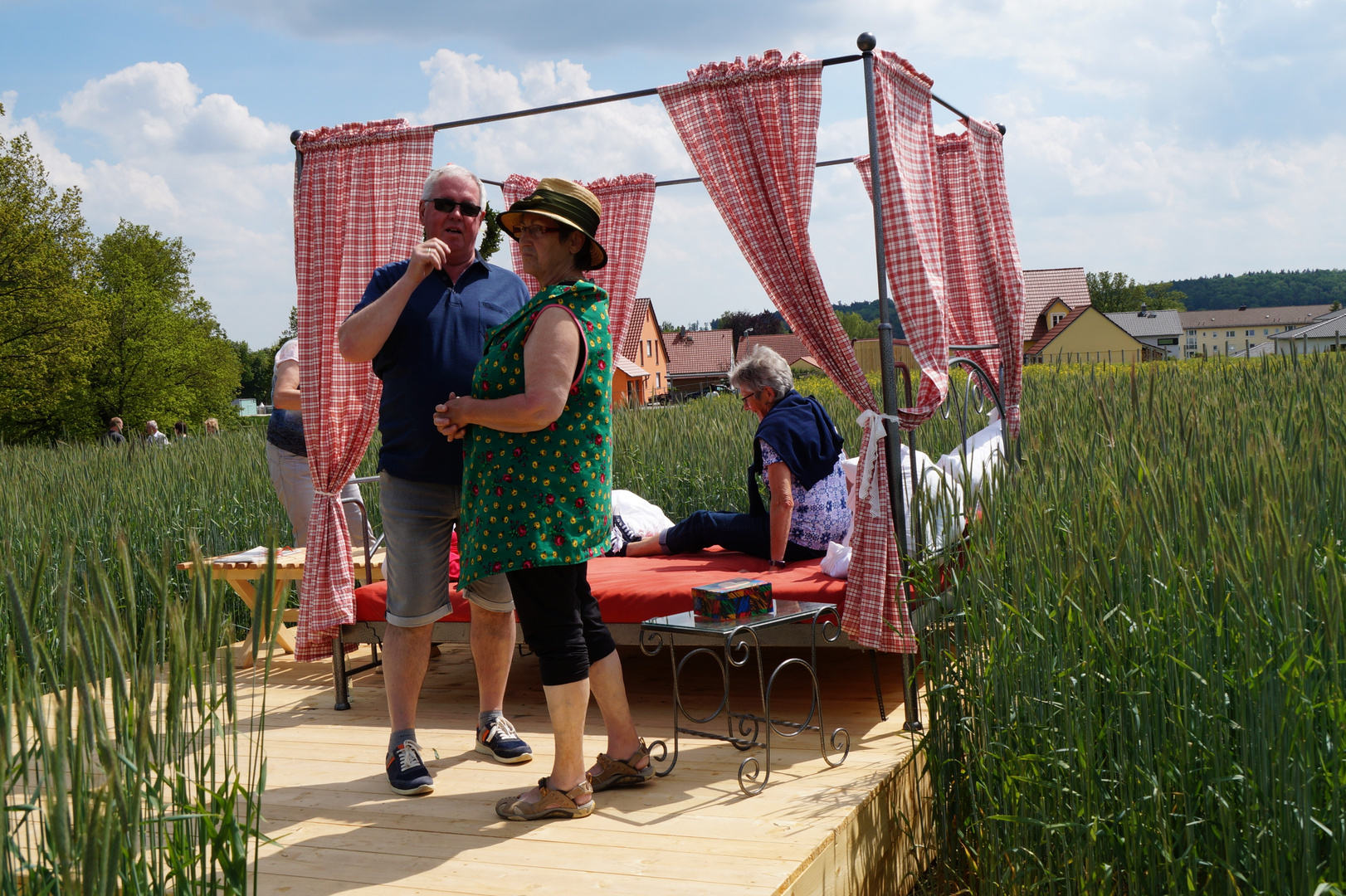 ein Bett im Kornfeld ...