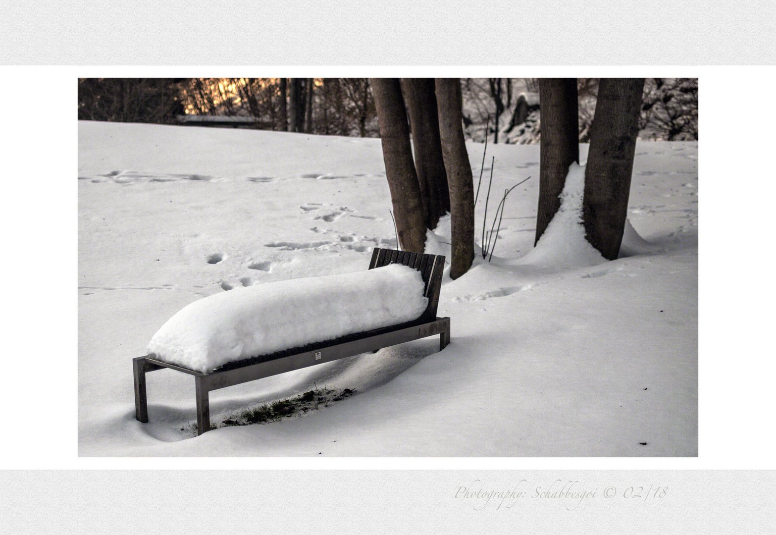 Ein Bett im Schneefeld das ist immer frei!