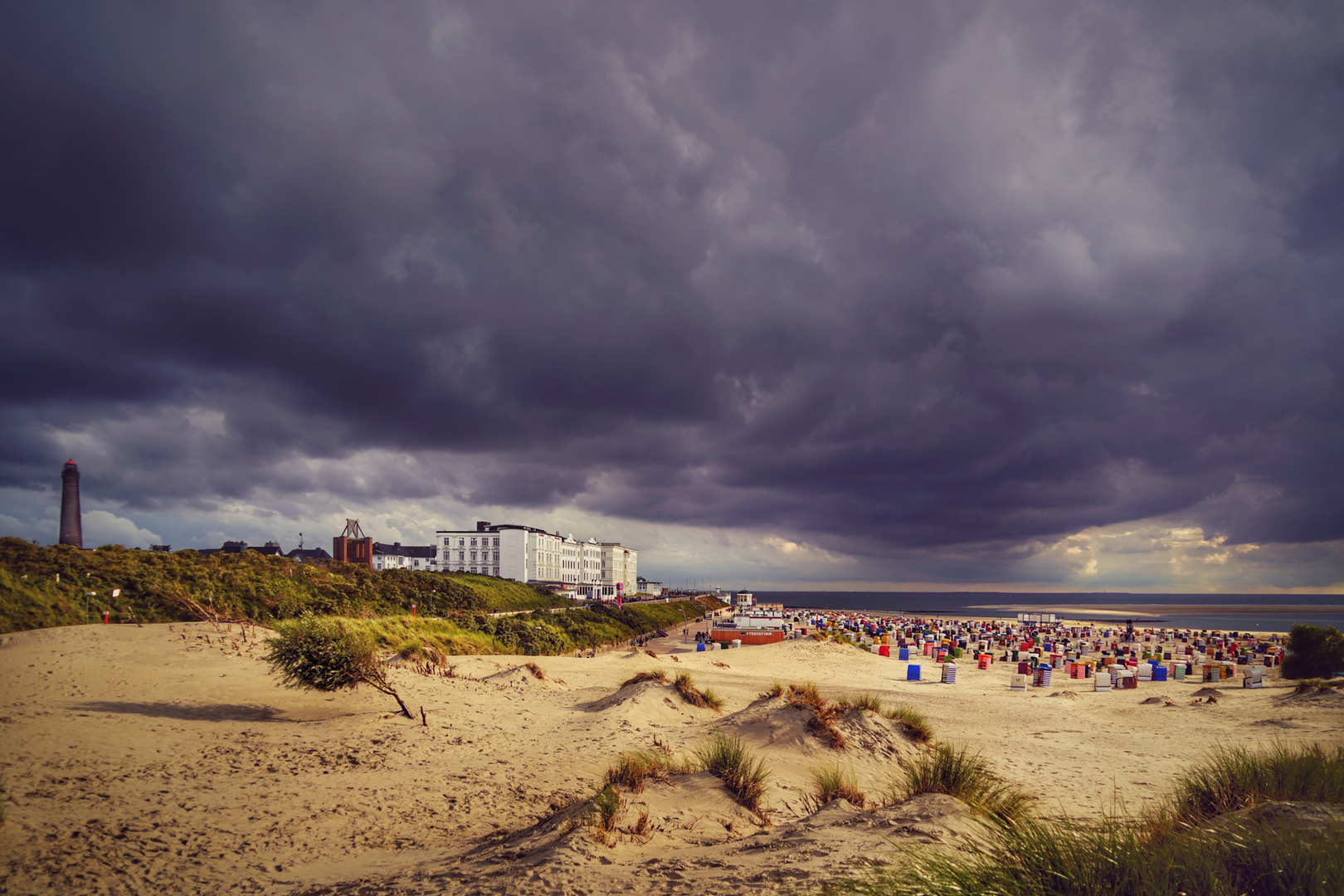 Ein bewölkter Tag auf Borkum 