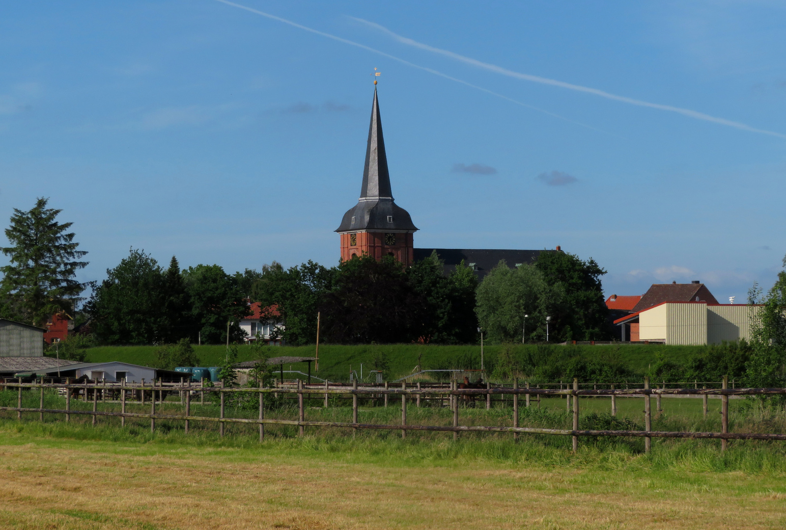 Ein Bick zur Kirche in Osten ...