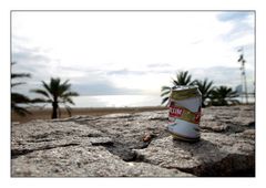 Ein Bier am Strand