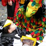 ein Binggis geniesst seine erste Fasnacht