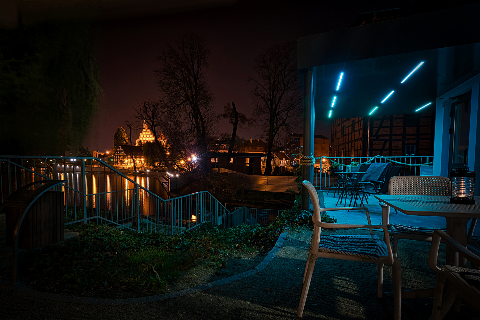 Ein bisschen Romantik am Wasser - Nacht in Bromberg