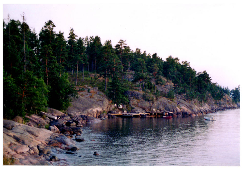 -ein bisschen wasser-ein paar bäume- felsen-