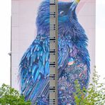 ein blauer Riesenvogel