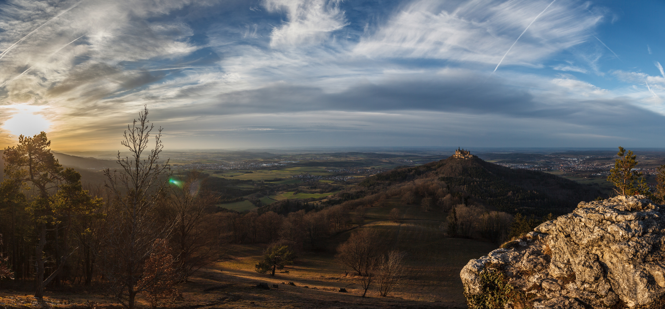 Ein Blick auf Burg Hohenzollern