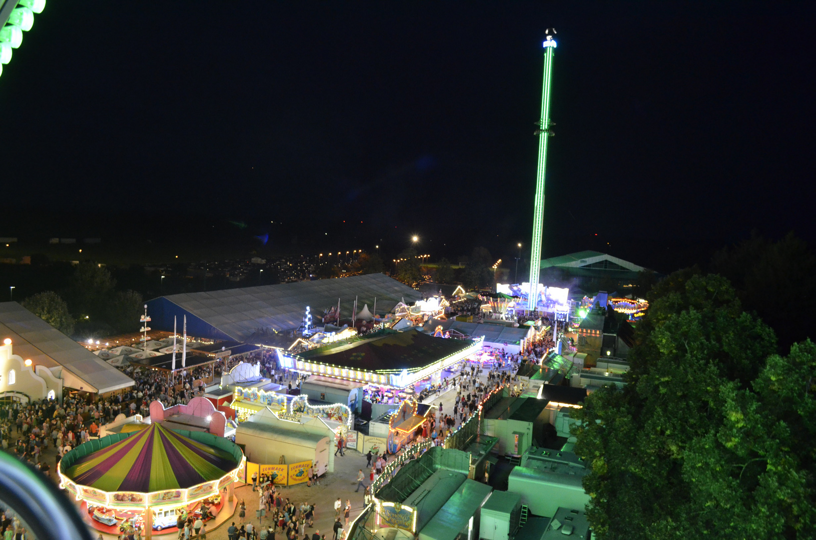 Ein Blick auf das Erdinger Herbstfest