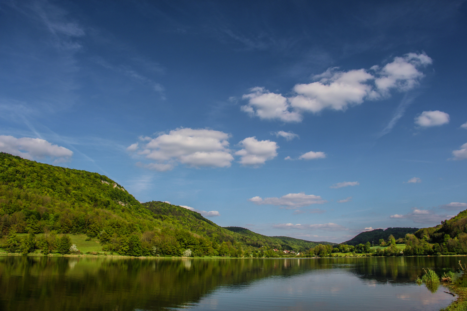 Ein Blick auf den Happurger Stausee