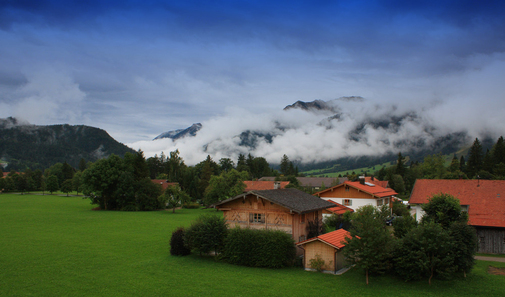 Ein blick auf die Alpen von meinem Balkon...