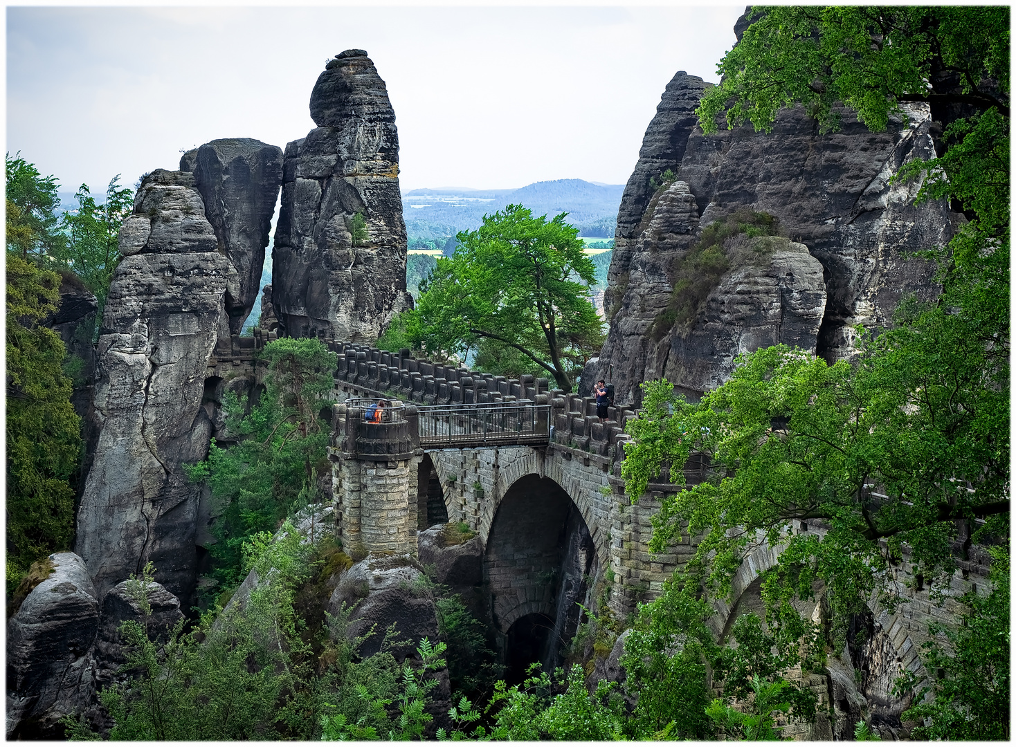 Ein Blick auf die Bastei