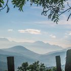 ein Blick auf die französischen Alpen