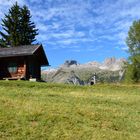 Ein Blick auf die Hornbachkette mit der "Herrmann von Barth Hütte" im Lechtal