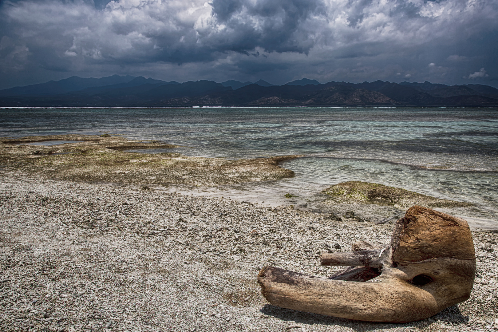 ein Blick auf die Insel Lombok