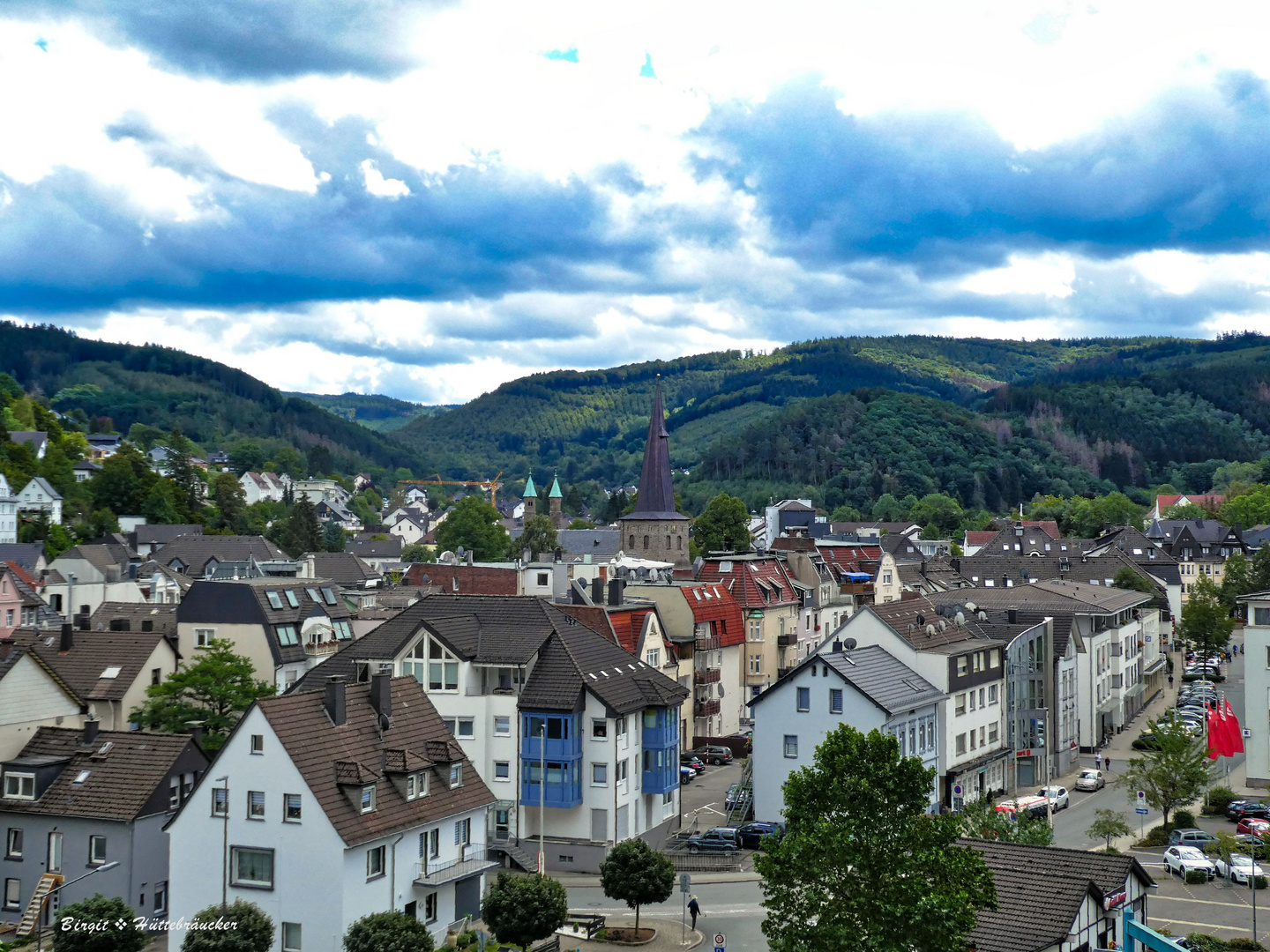 Ein Blick auf die Vier-Täler-Stadt