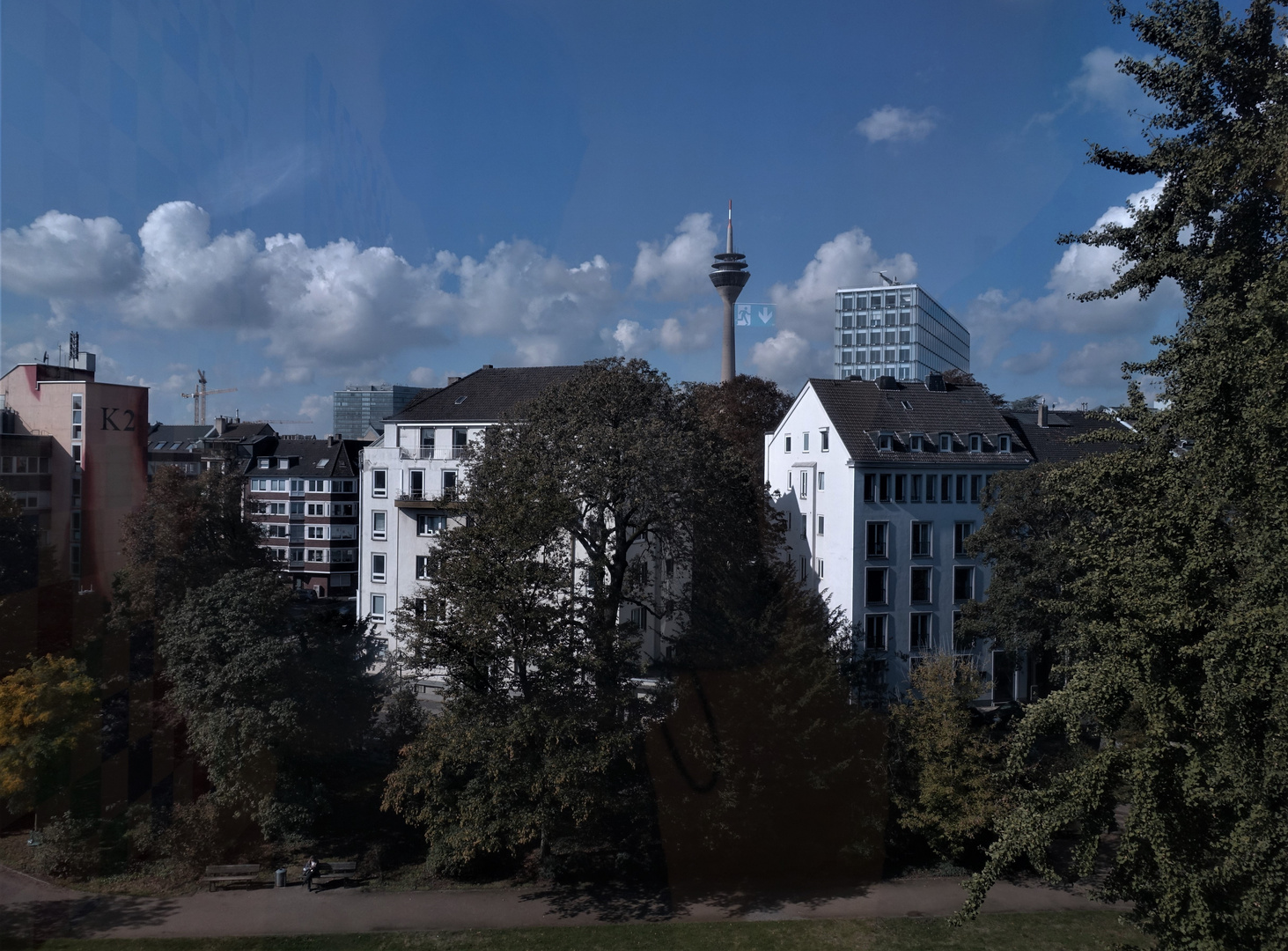 Ein Blick auf Düsseldorf vom K21 aus
