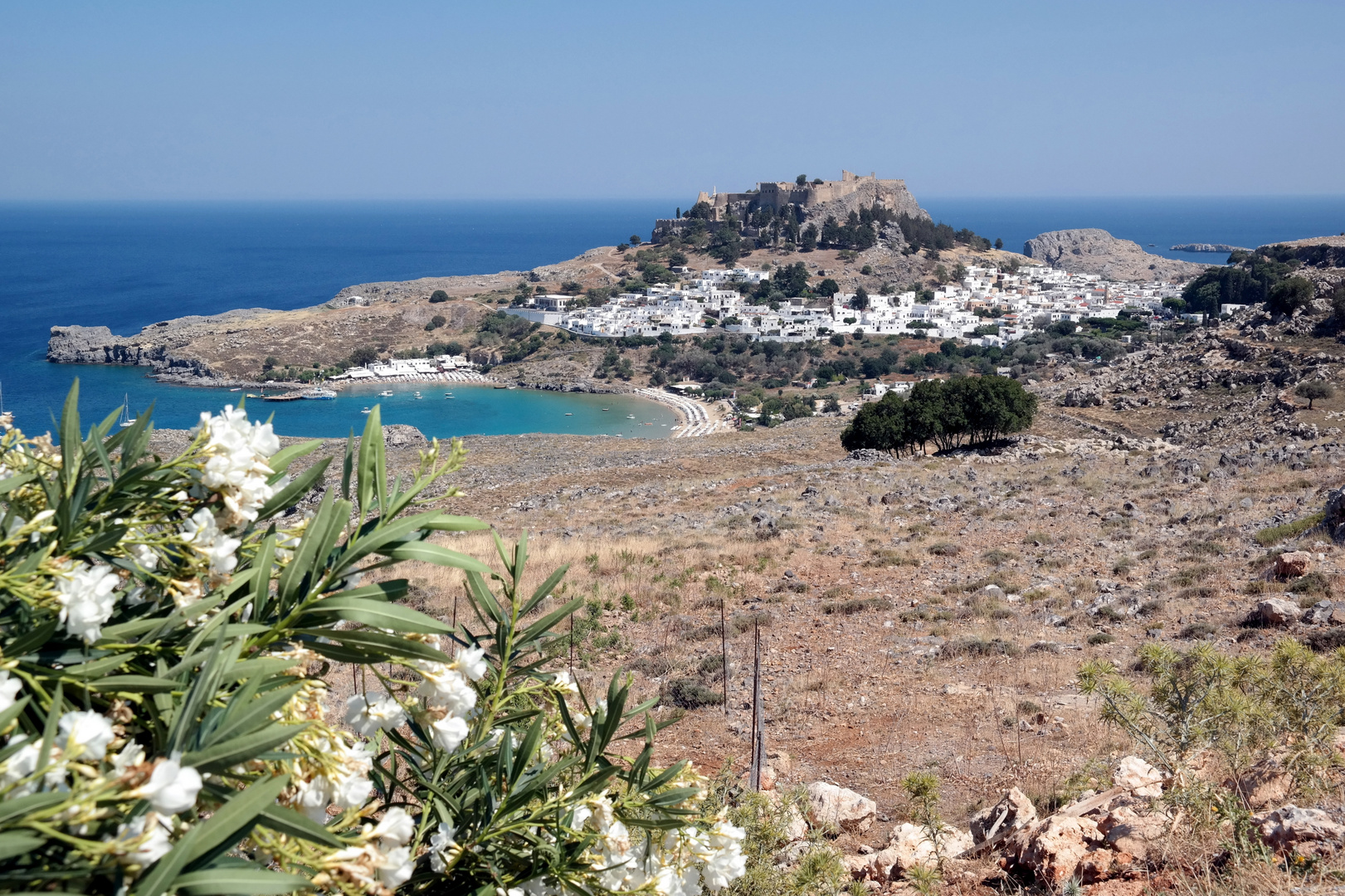 Ein Blick auf Lindos