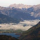 Ein Blick auf Zell am See, aus 2571 m Höhe.