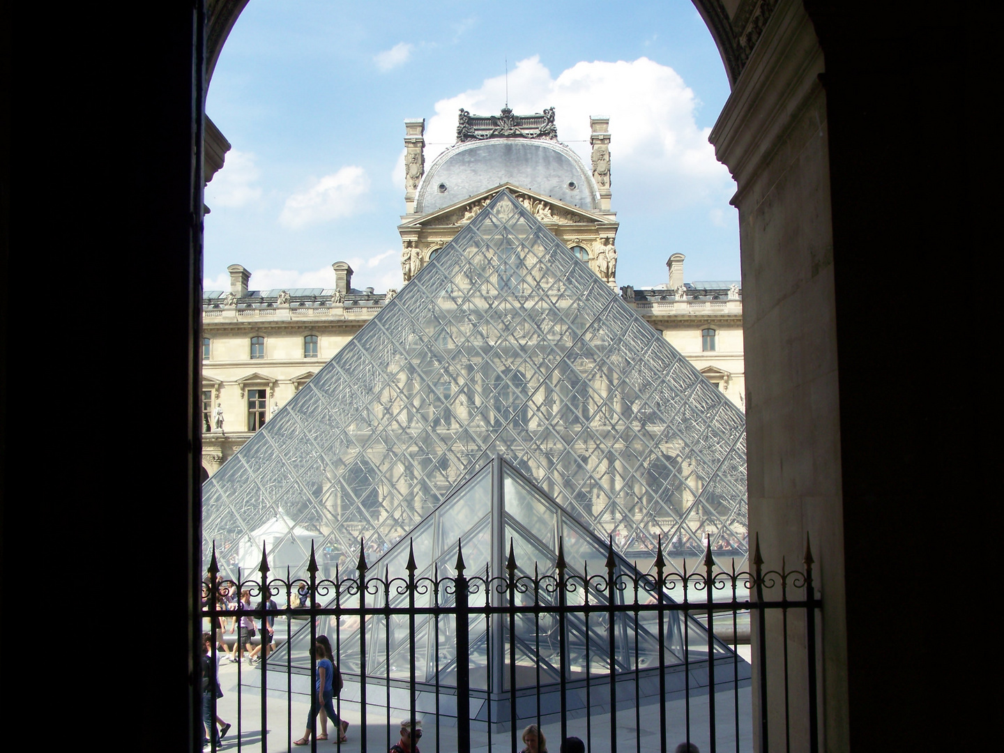 Ein Blick aus dem Louvre