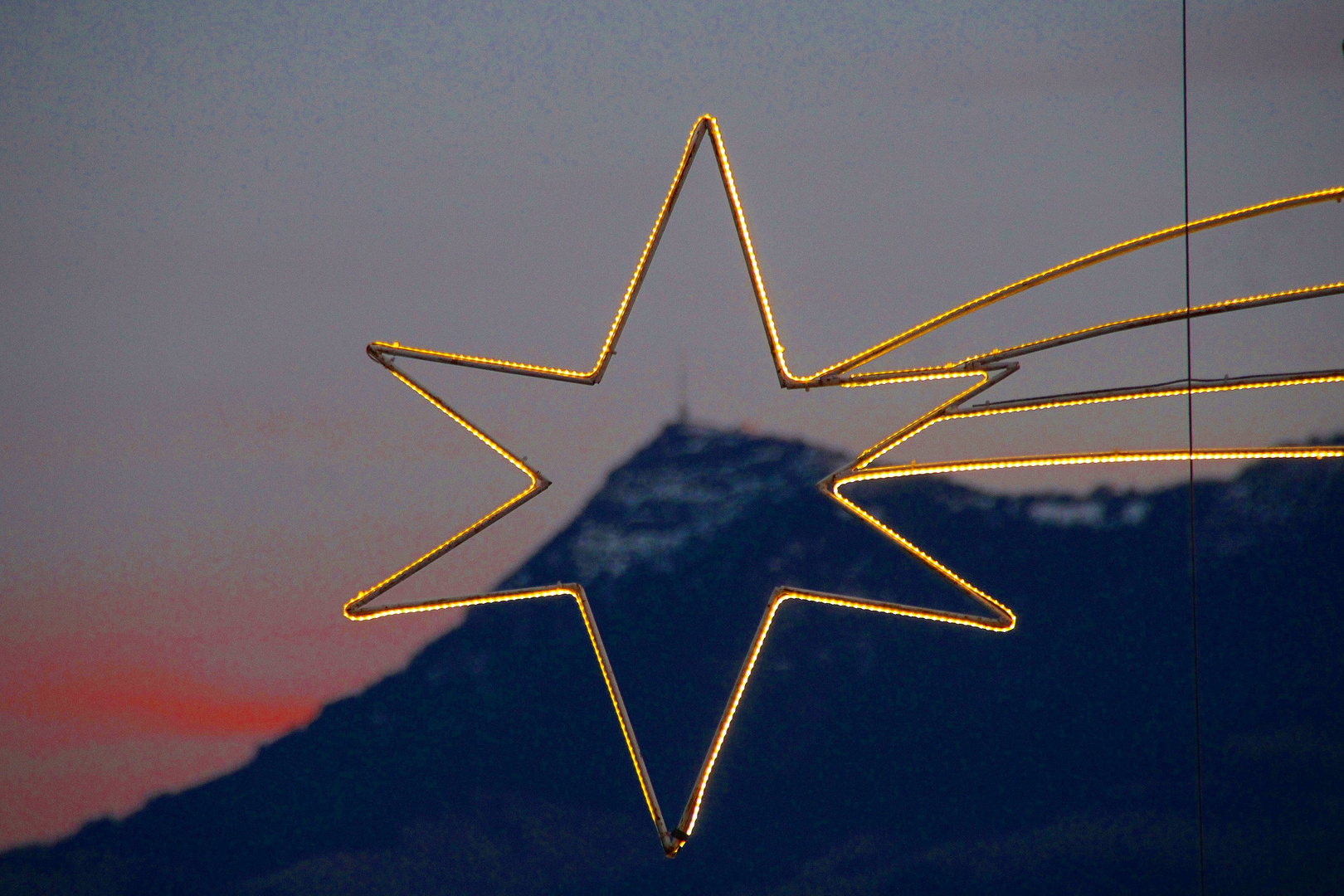 Ein Blick durch das Stern richtung Rigi-Kulm...