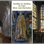 Ein Blick in das Innere der Basilika St. Mathias in Trier.