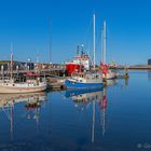 Ein Blick in den Hafen von Hvide Sande 