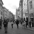 Ein Blick in die Straßen / Gassen von Prag s/w