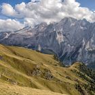 Ein Blick Richtung Marmolata Gletscher