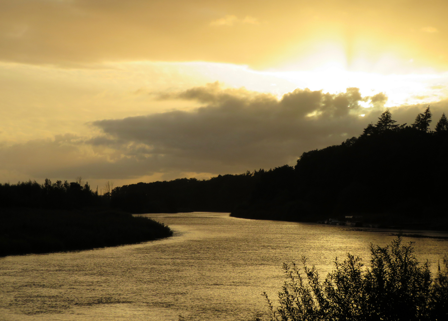 ein Blick Richtung Sonnenuntergang ...