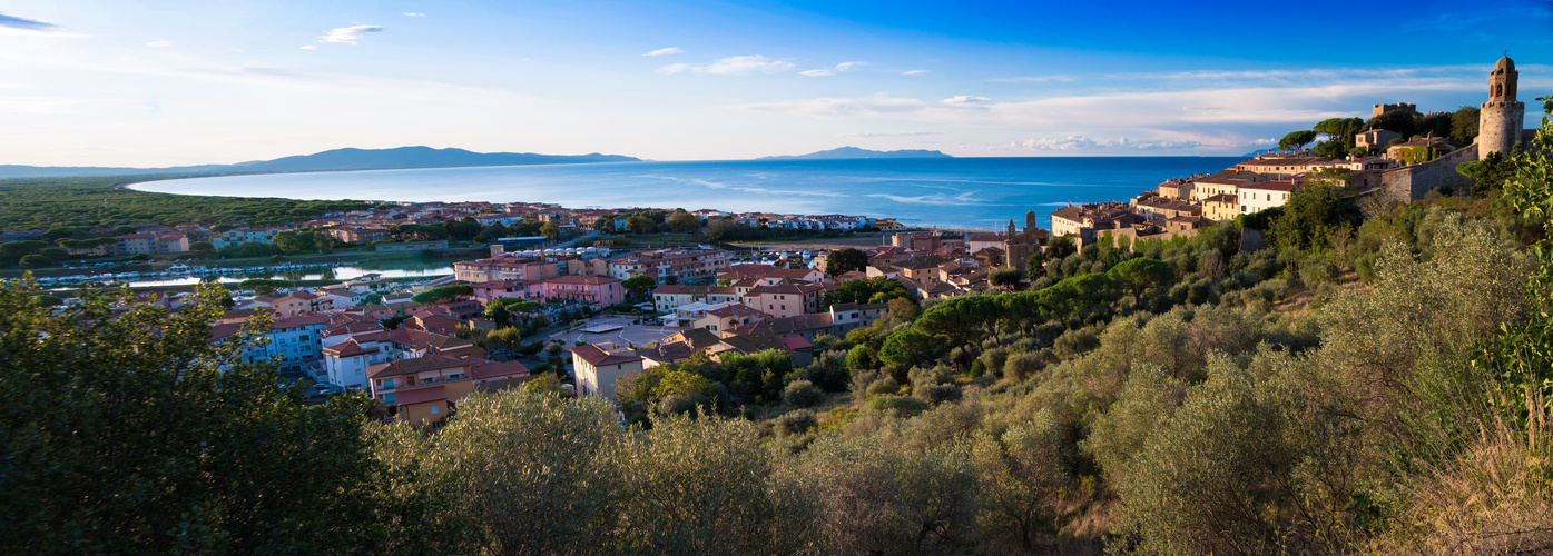 Ein Blick über Castiglione della Pescaia