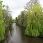 ein Blick über den Burggraben in Stade ... 