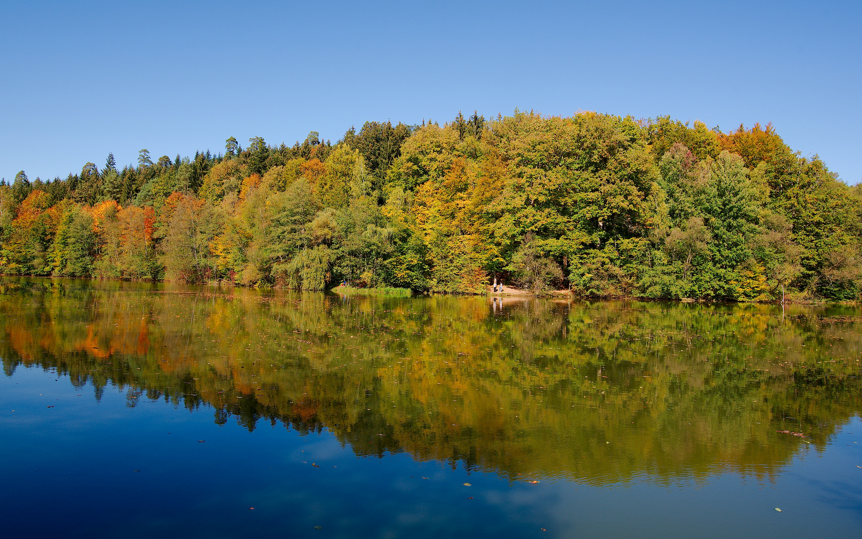 Ein Blick über den See