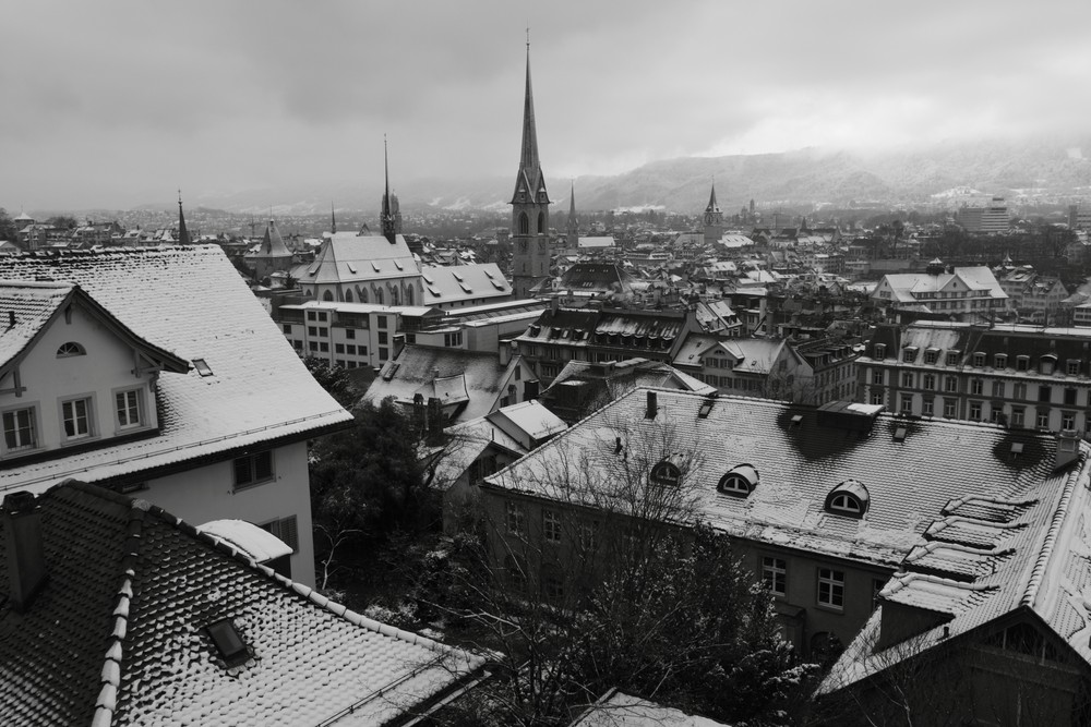 Ein Blick über die Dächter der Stadt