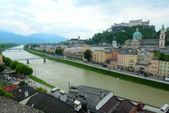 Ein Blick über die Salzach - vom Aussichtspunkt aus...