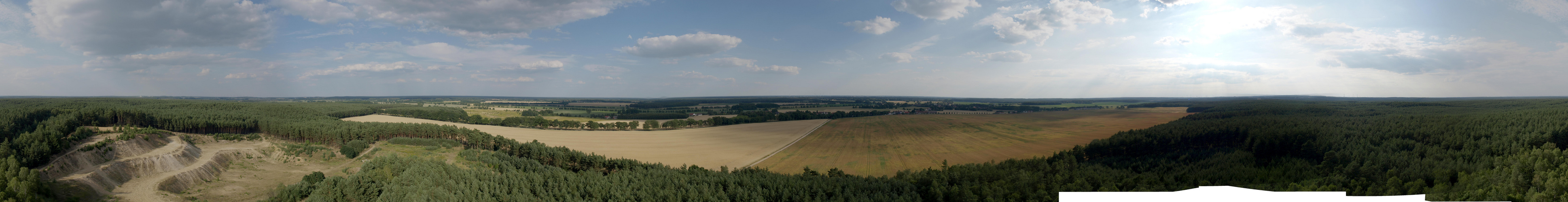 Ein Blick vom Aussichtsturm in Blumenthal