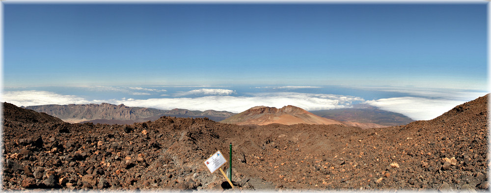 Ein Blick vom Vulkan Teide