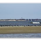 Ein Blick von Amrum nach Sylt